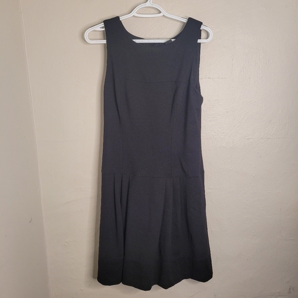 White House Black Market Mini Dress Black Fit & Flare Women's 8 - Picture 9 of 11